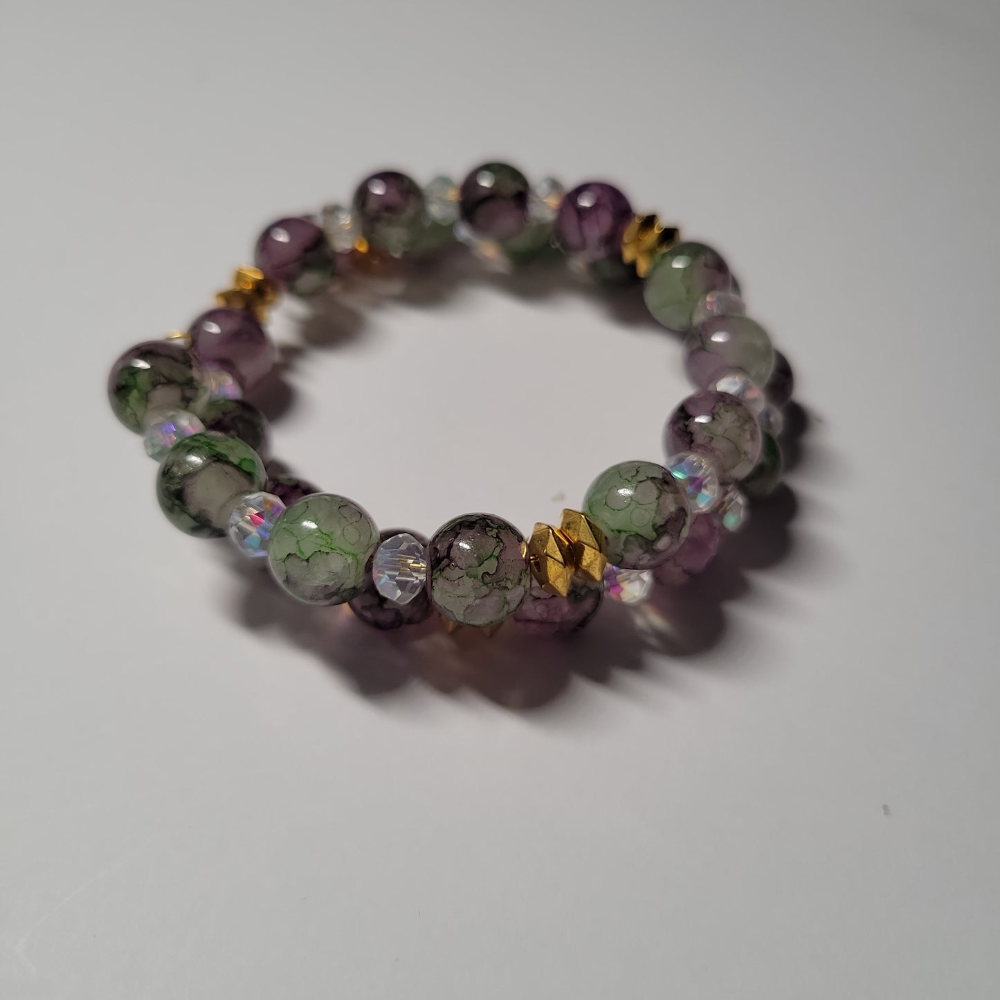 Purple Green Bracelet 0343