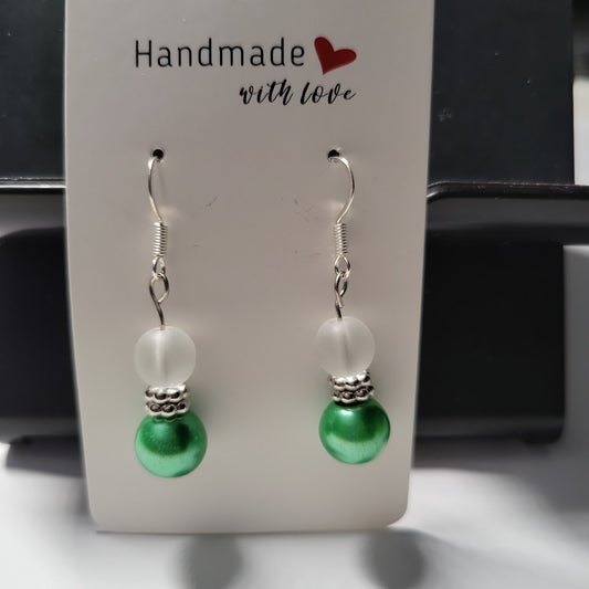 Frosted Holiday Earrings 0347