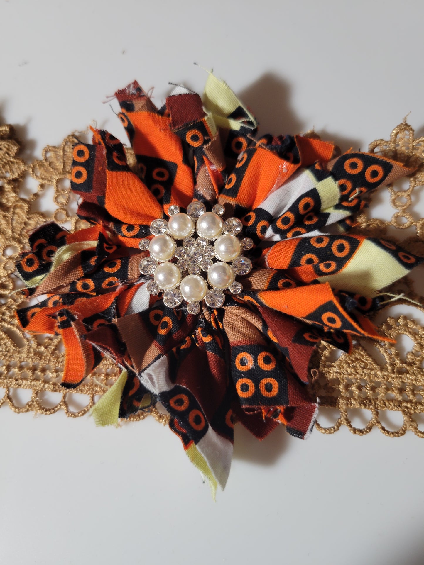 Wild & Free Fabric Flower 0174