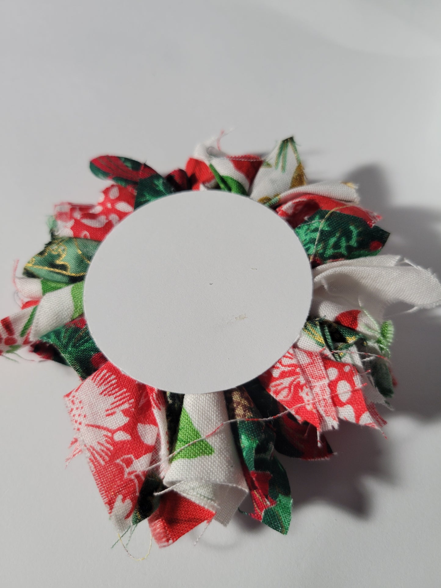 Christmas Fabric Flower 0188