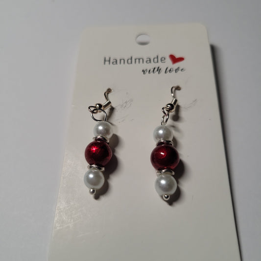 Ruby Red Earrings 0333