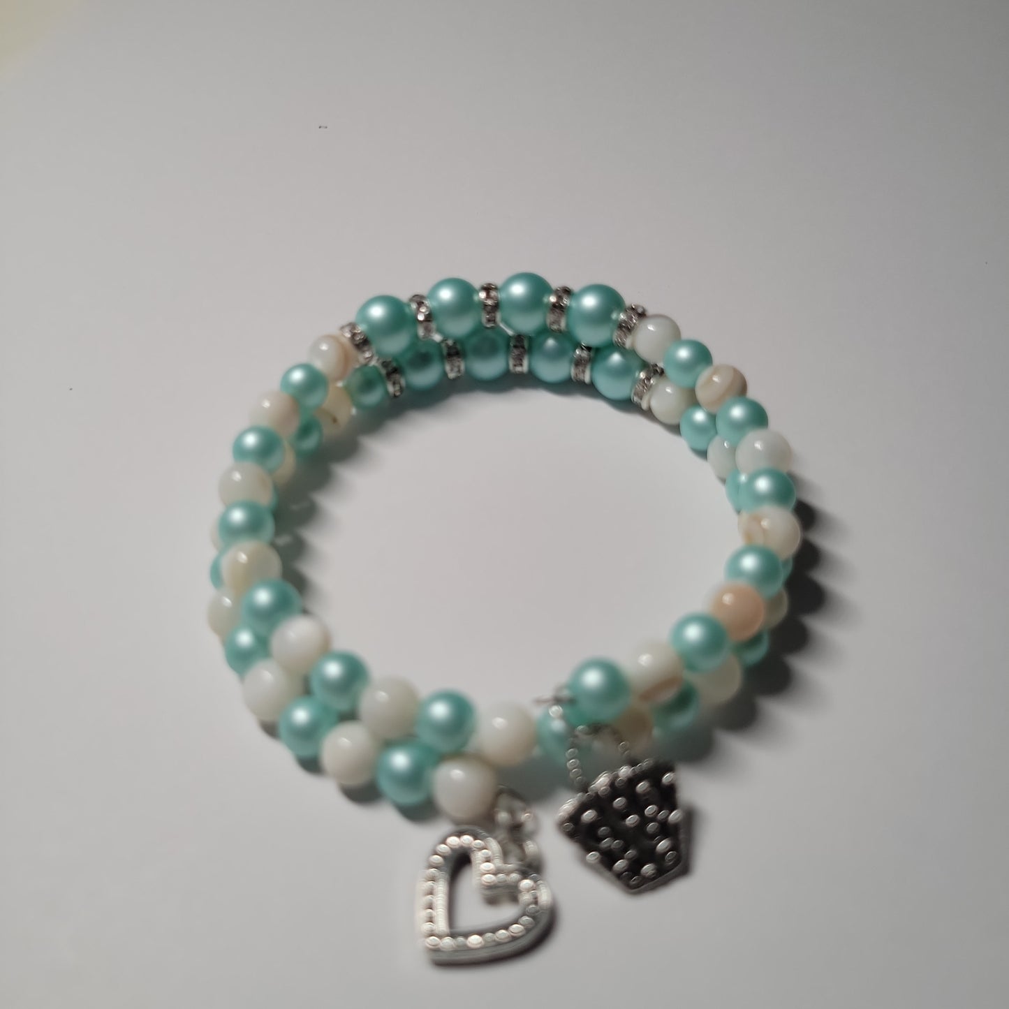 Pretty Blue Pearls Bracelet