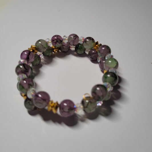 🎄 Purple Green Bracelet