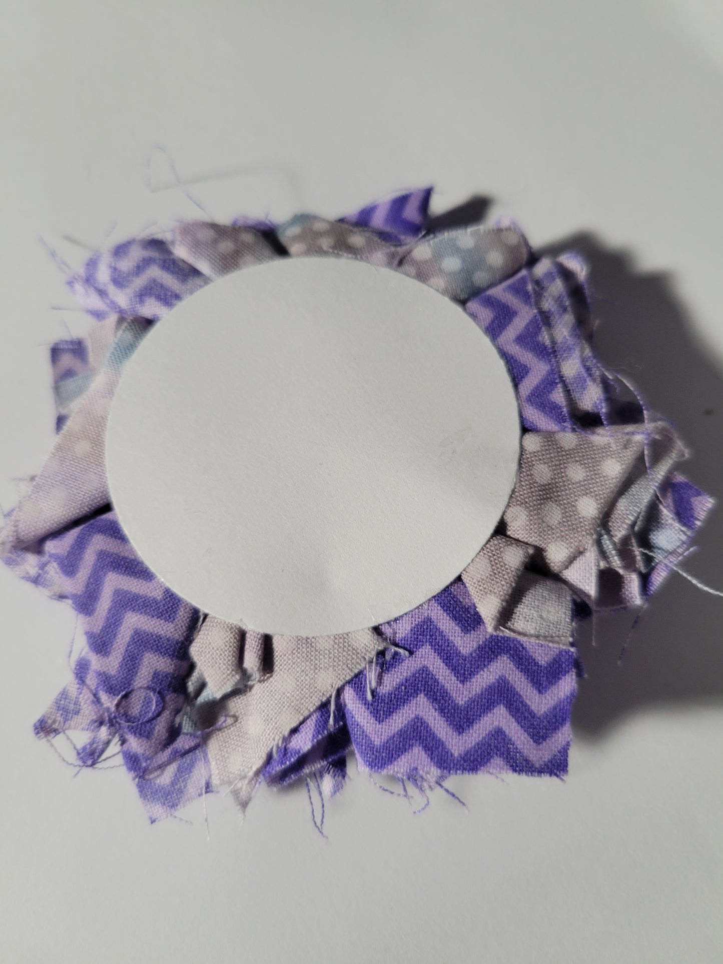 Purple Fabric Flower 0175