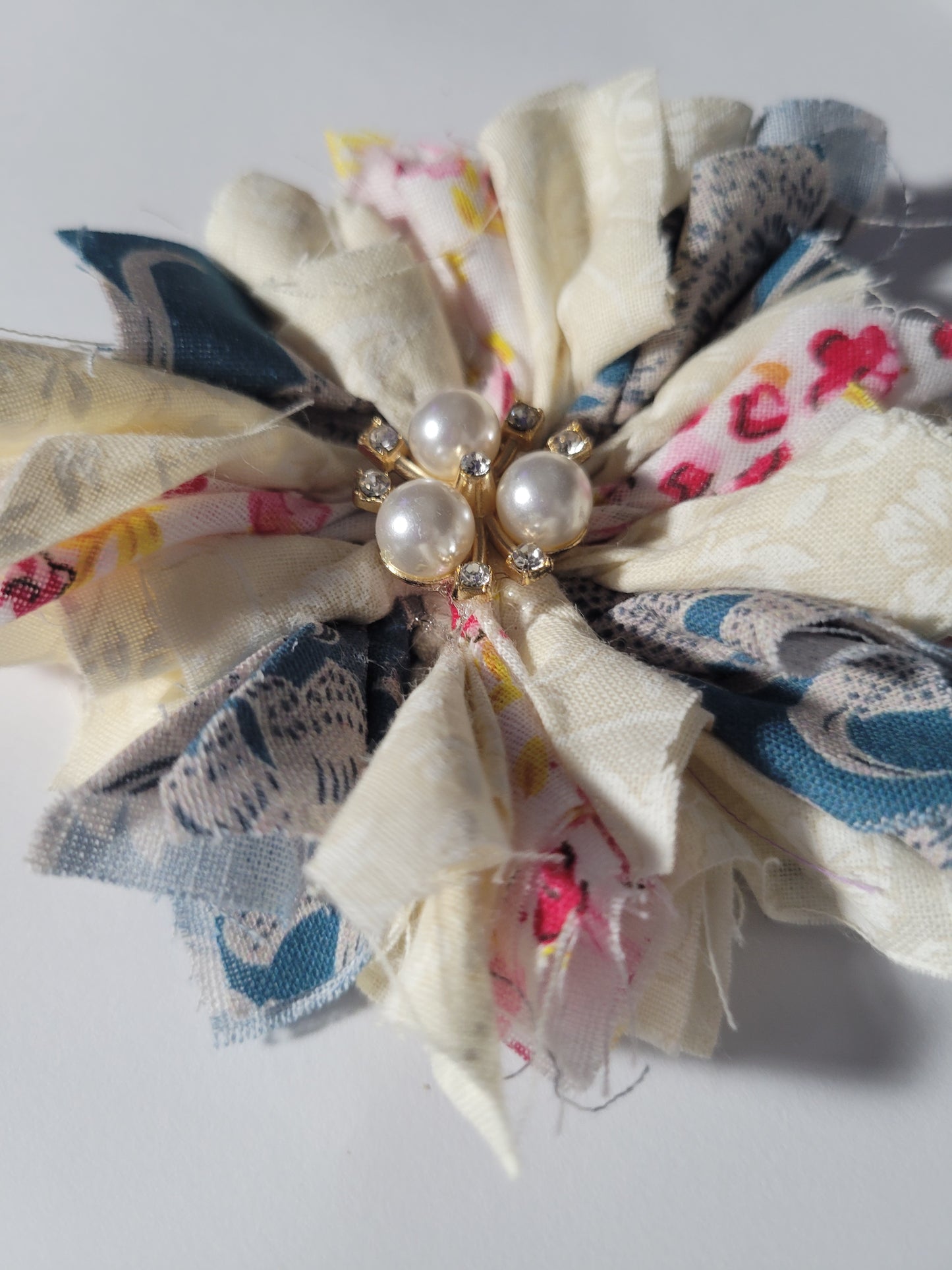 Shabby Chic Fabric Flower