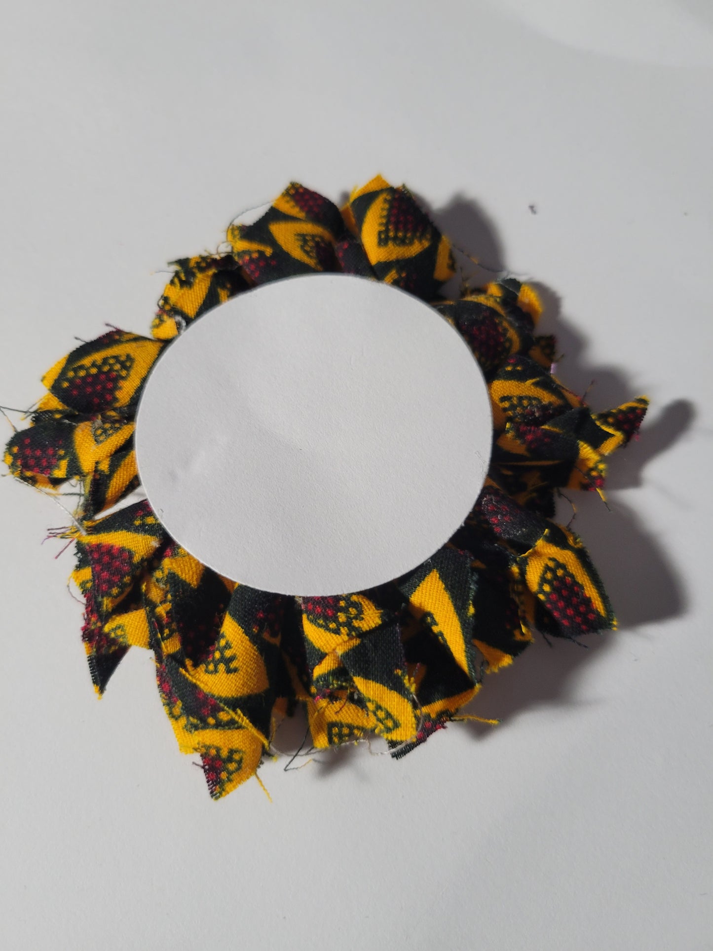 Ankara Fabric Flower 0177