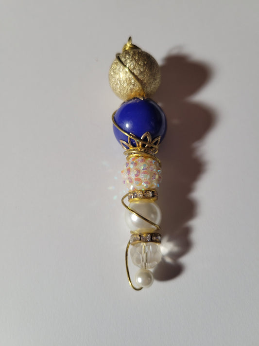 Gold Beaded Ornament 0365
